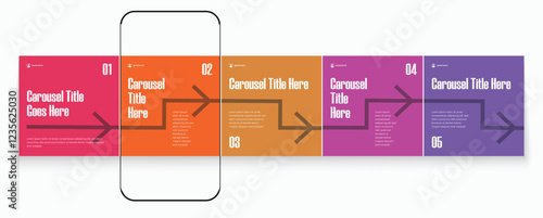Tips Instagram social media carousel post template or LinkedIn carousel banner collection