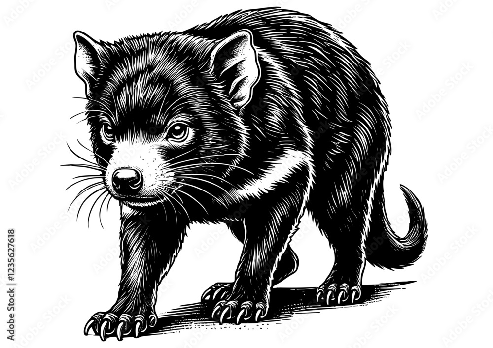 Obraz premium Tasmanian Devil Vector File