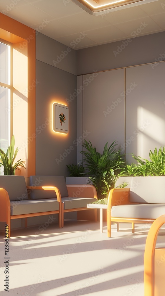 Fototapeta premium Modern healthcare room with comfortable furniture and luxurious decor