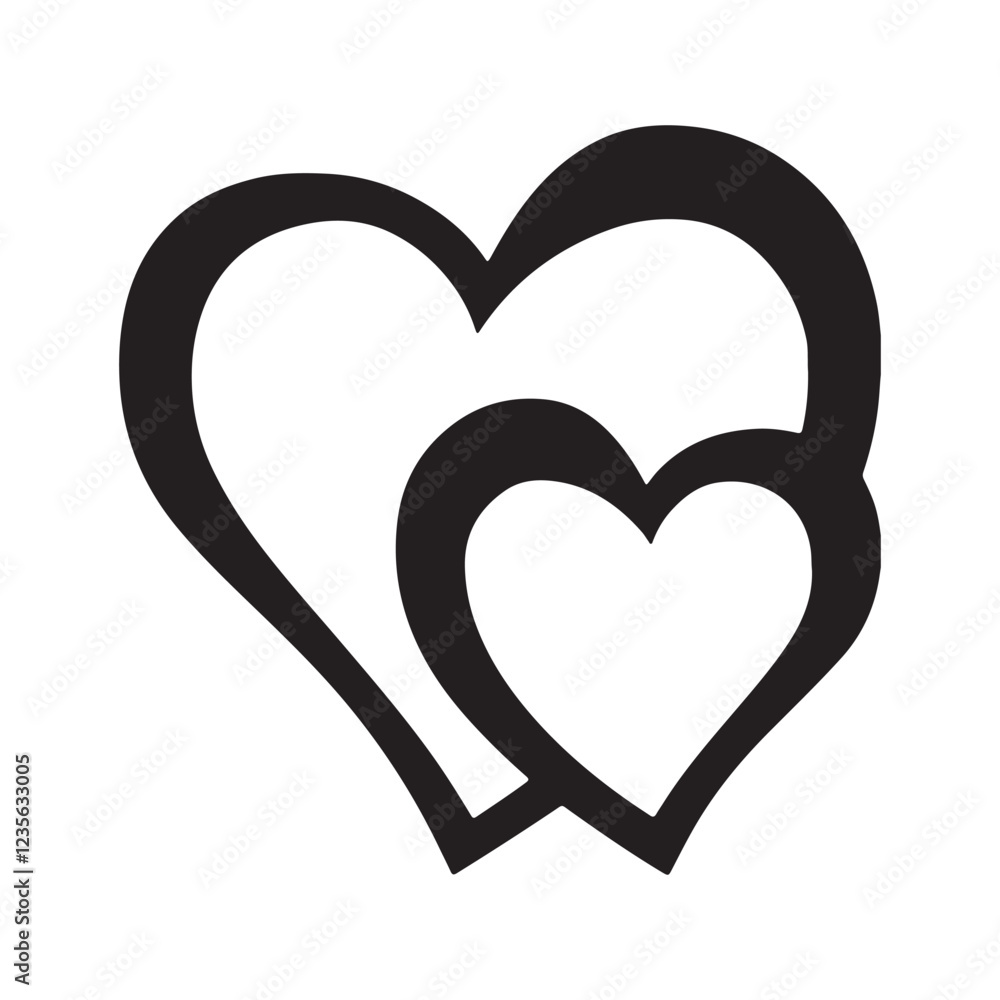 Happy Valentines Day cards set in trendy bold style. Happy Valentines Day cards set in trendy bold style.