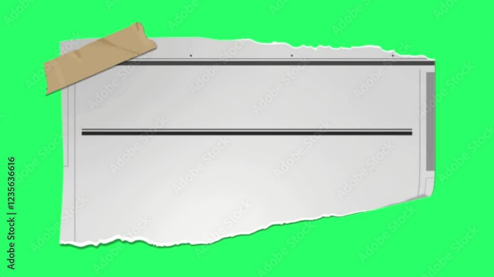 Animation white text box on green background.
Animation white text box on green background.