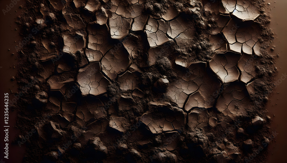 Background texture A coarse, dark brown background with thick cracks and a weathered texture, resembling dried, cracked3 Background texture A coarse, dark brown background with thick cracks and a weathered texture, resembling dried, cracked3