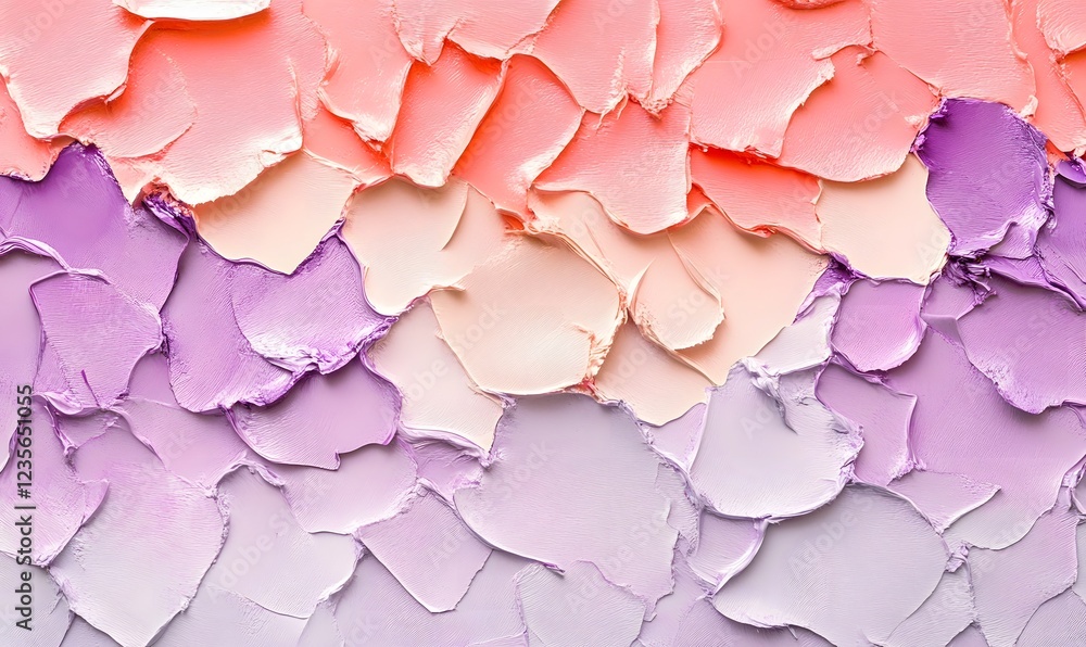 Fototapeta premium Textured pastel paint background, gradient colors, studio shot, design element