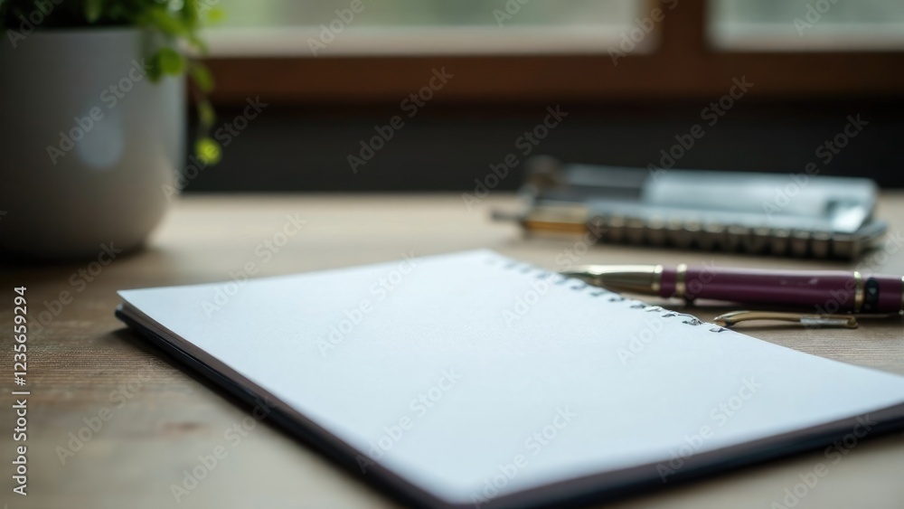 Study materials on the desk with the office Study materials on the desk with the office