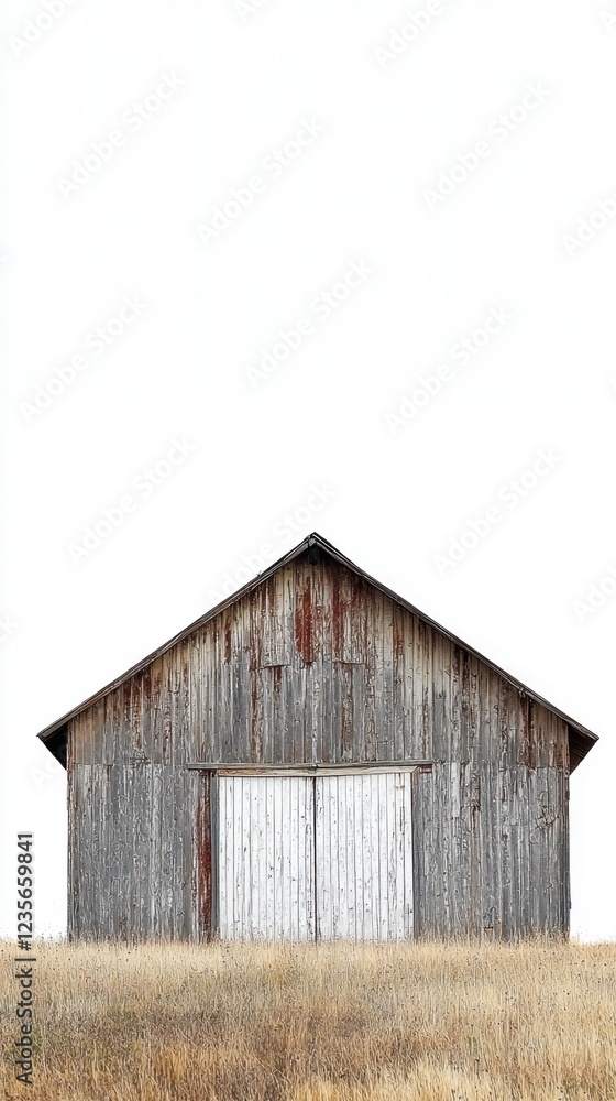 Rustic Wooden Barn with Weathered Wood and Simple Design Rustic Wooden Barn with Weathered Wood and Simple Design