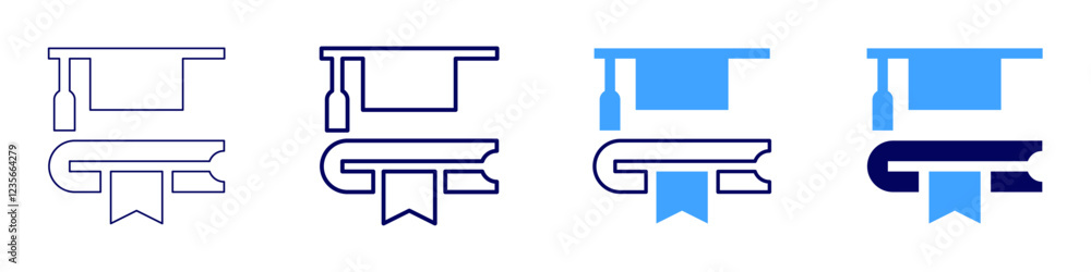Study icon in 4 different styles. Thin Line, Line, Bold, and Bold Line. Duotone style. Editable stroke Study icon in 4 different styles. Thin Line, Line, Bold, and Bold Line. Duotone style. Editable stroke