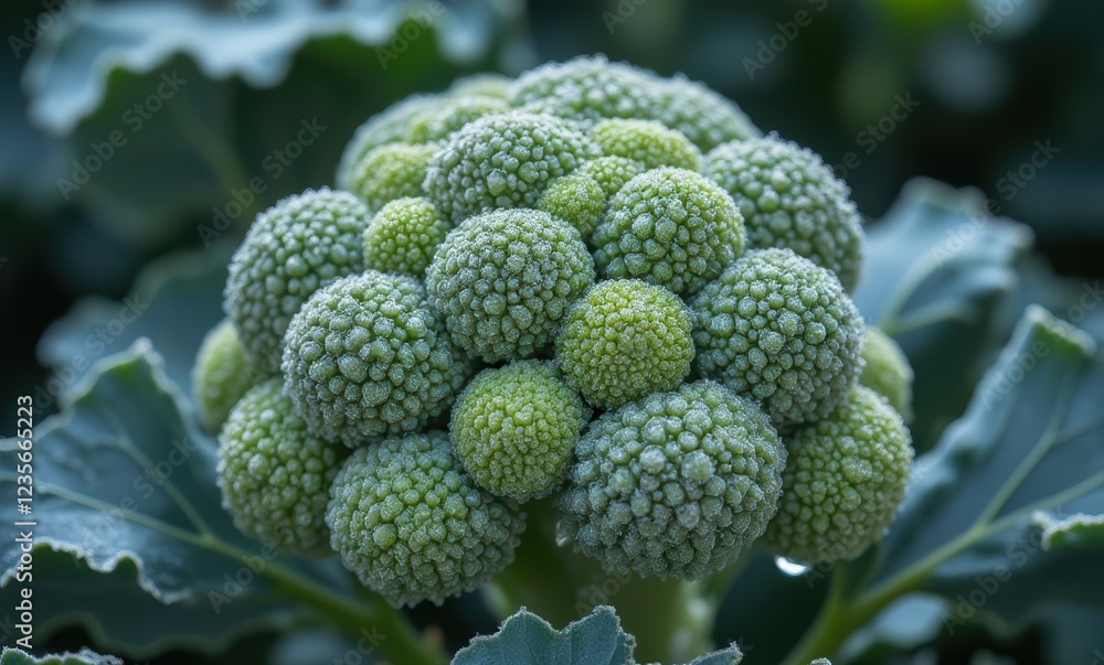 Fresh green broccoli close-up shot Fresh green broccoli close-up shot