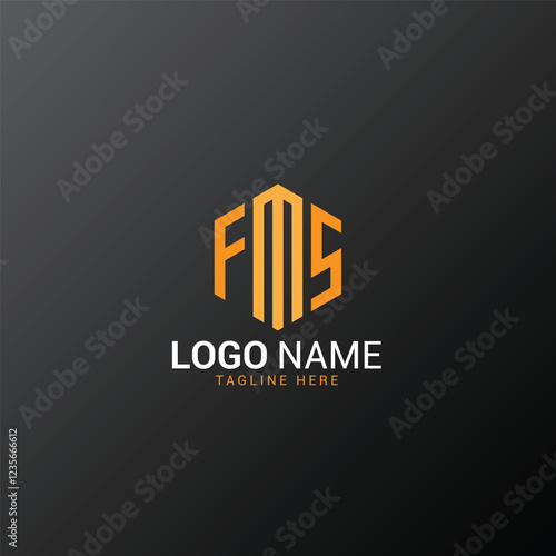 FMS Modern Grid Logo Design