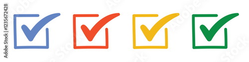 Free Download Vector Check Icon Set. Check Symbols - GFXLoad
