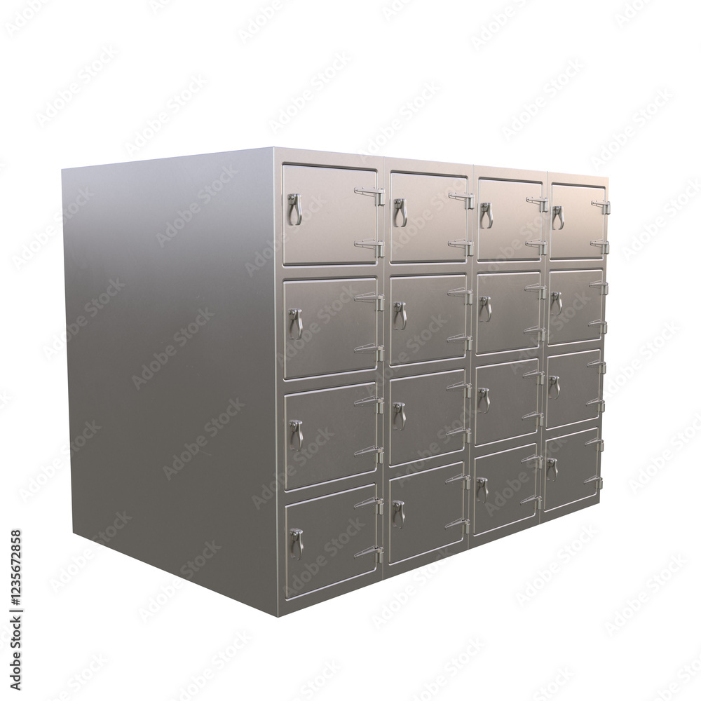 Mortuary сhamber, 3d illustration Isolated on white background Mortuary сhamber, 3d illustration Isolated on white background