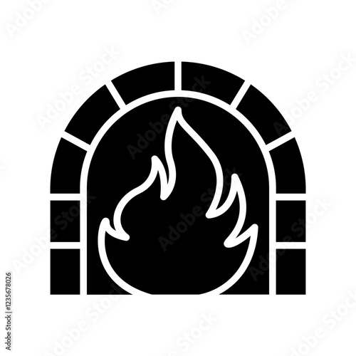 Wood-fired oven icon