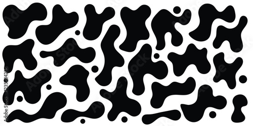 Blob shape. Amoeba form. Circle vector drop. Liquid spot. Blob vector set. Fluid shapes set. Vector illustration.