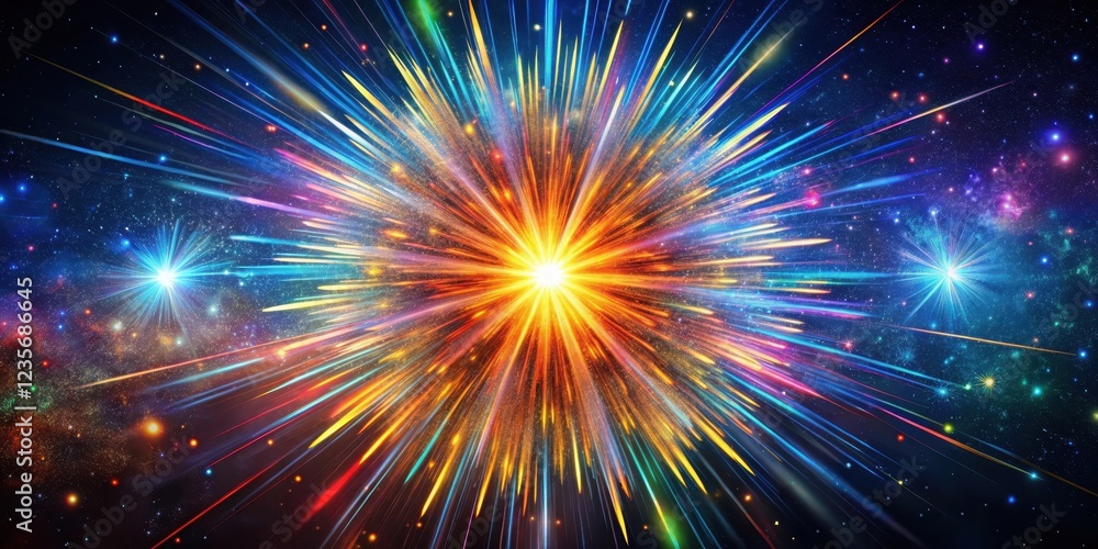 Colorful starburst explosion against a dark background , bright, night sky, bright, night sky, neon, glow , colors Colorful starburst explosion against a dark background , bright, night sky, bright, night sky, neon, glow , colors