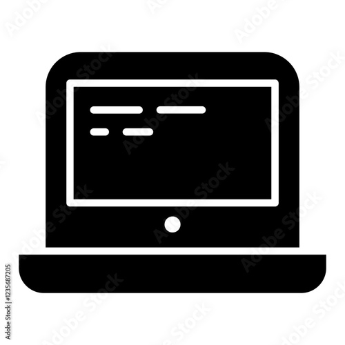 Computer laptop icon
