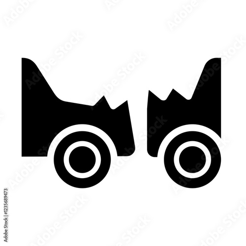 Car accident icon