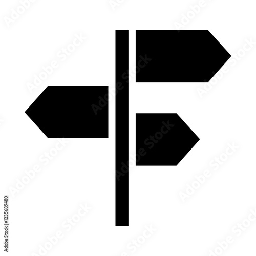 Direction sign icon