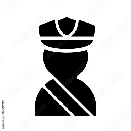 Traffic police icon