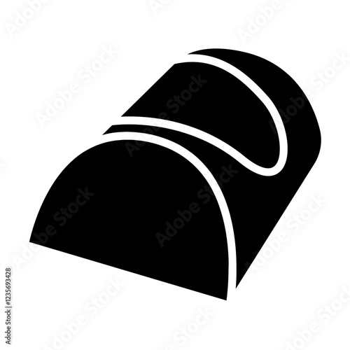 Chocolate icon in glyph style