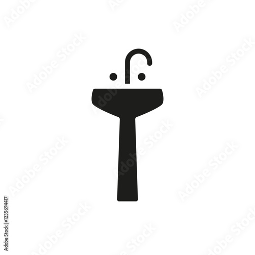 Sink icon in glyph style