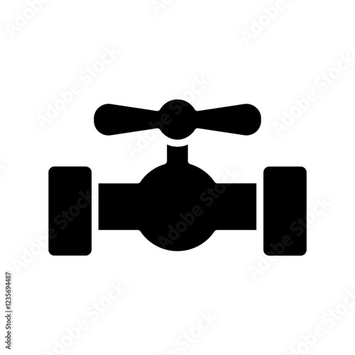 Valve icon in glyph style