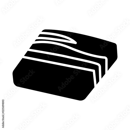 Pork belly icon in glyph style