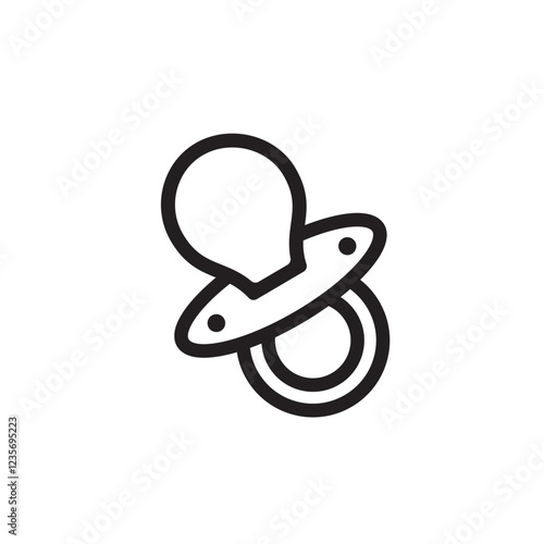 baby pacifier icon 
