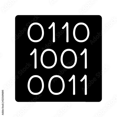 Database icon in glyph style