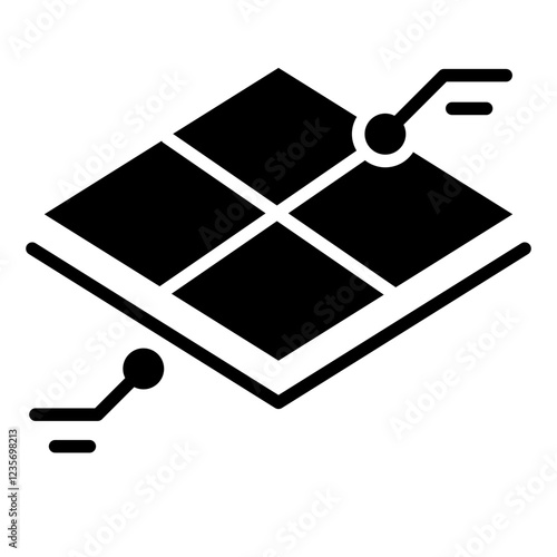 Data icon in glyph style