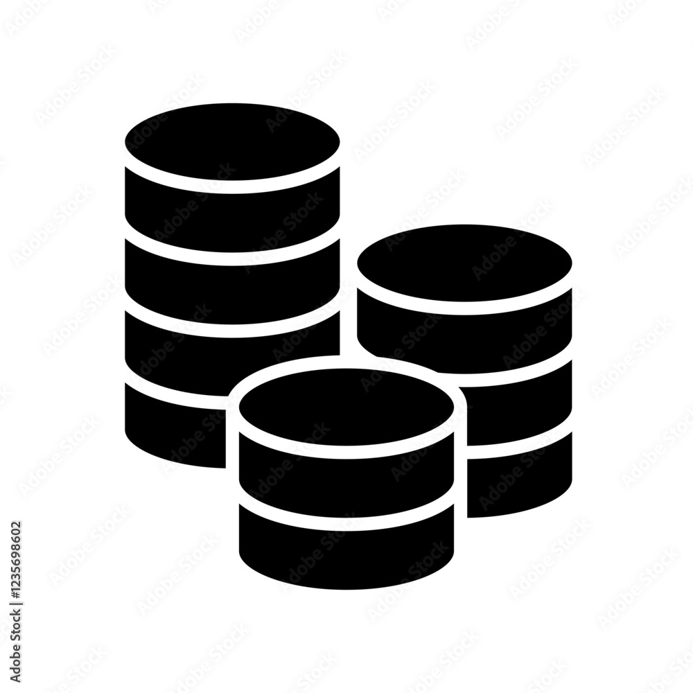 Fund icon in glyph style Fund icon in glyph style