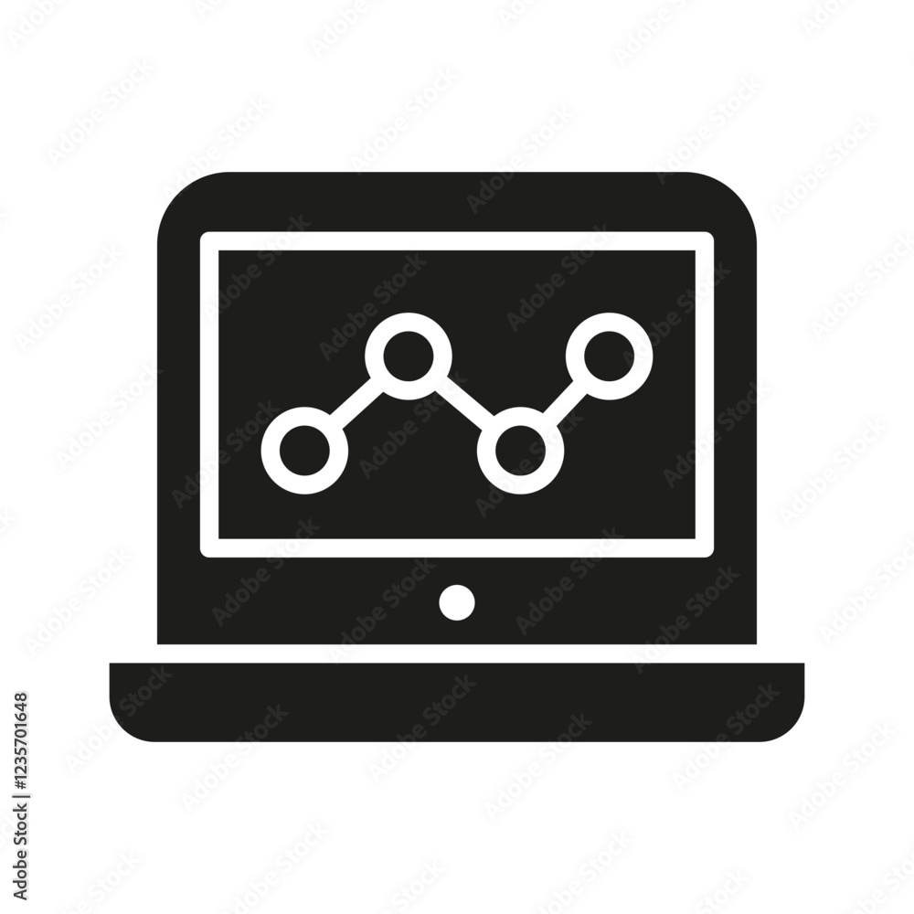 Notebook icon in glyph style Notebook icon in glyph style