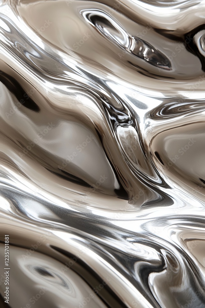 Liquid Metal Texture, Abstract Background, Studio Shot Liquid Metal Texture, Abstract Background, Studio Shot
