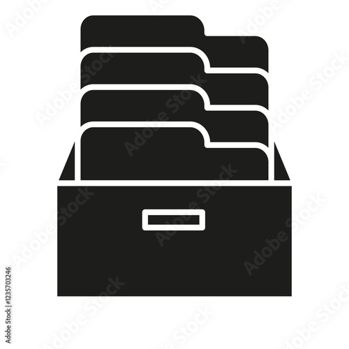 Document icon in glyph style
