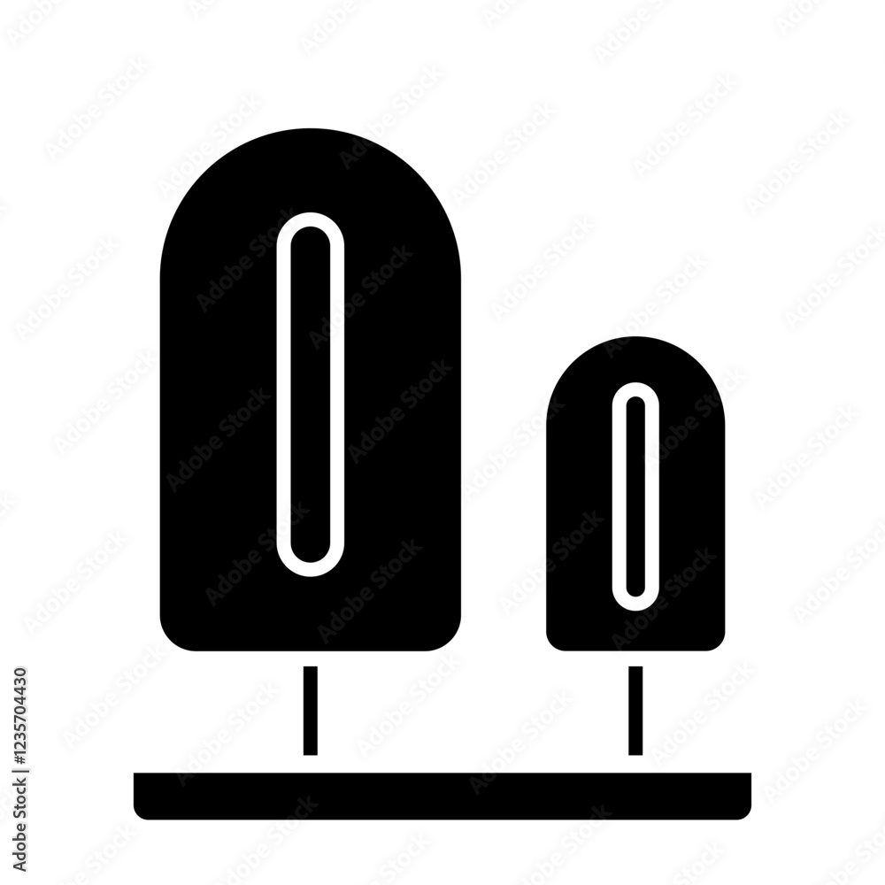Plant icon in glyph style Plant icon in glyph style