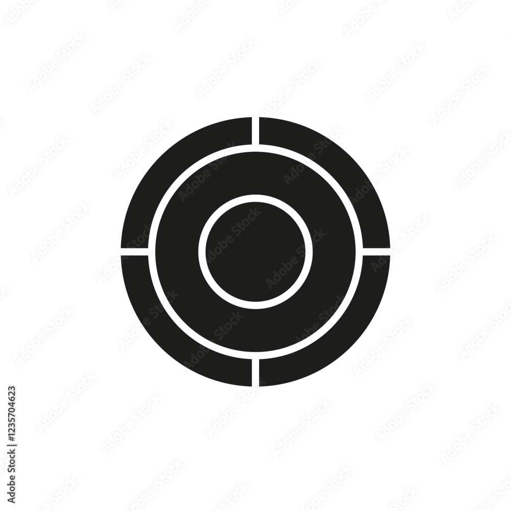 Target icon in glyph style Target icon in glyph style