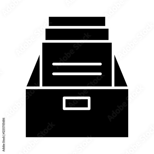 Document icon in glyph style