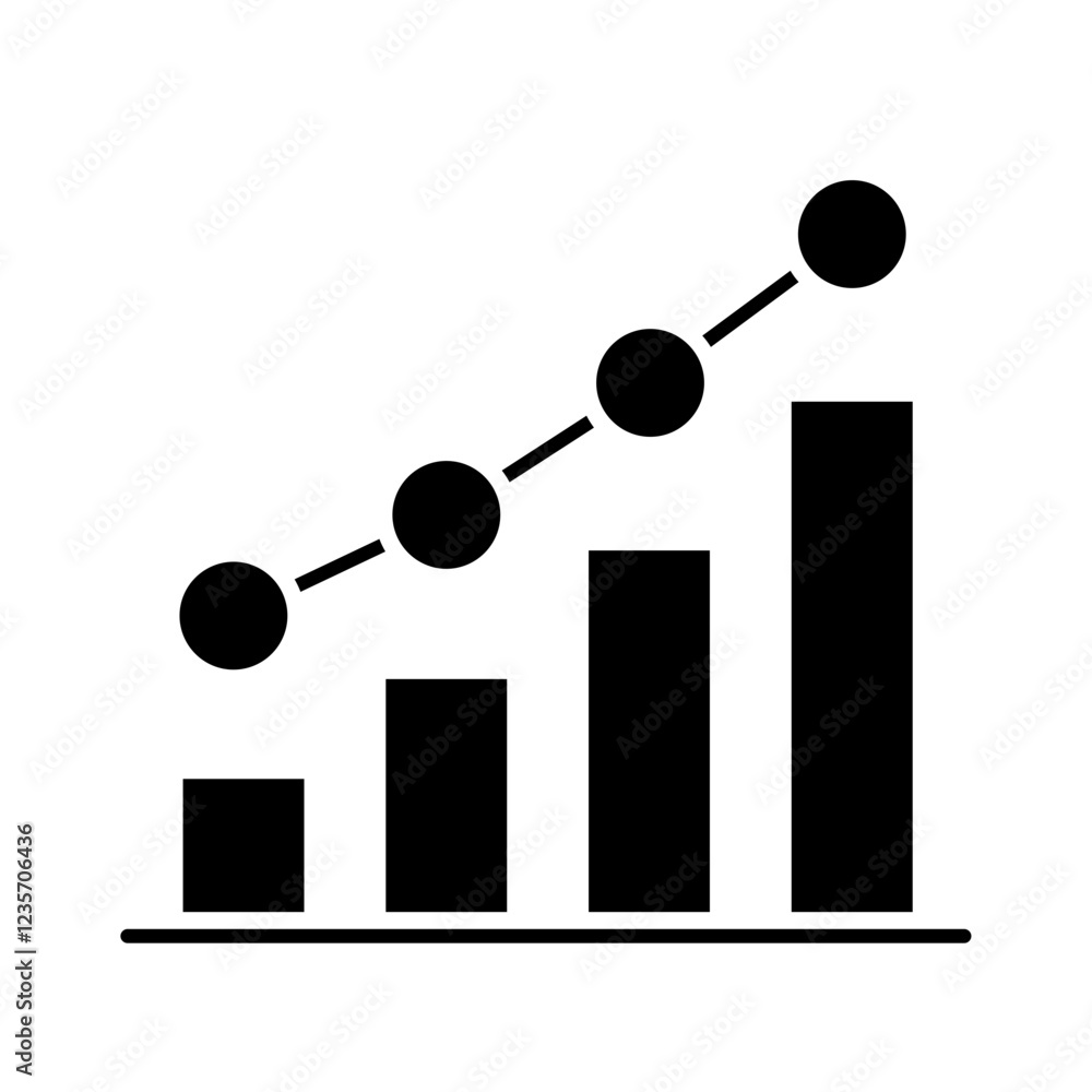 Election result icon in glyph style Election result icon in glyph style