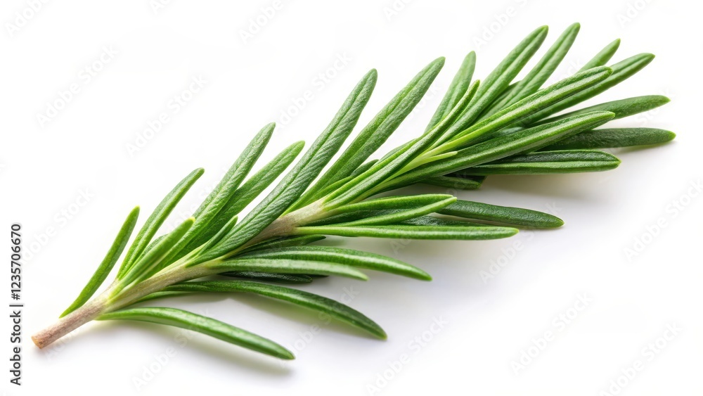 Fototapeta premium Rosemary leaf isolated on white background , kitchen, herbs, kitchen, herbs, leaves