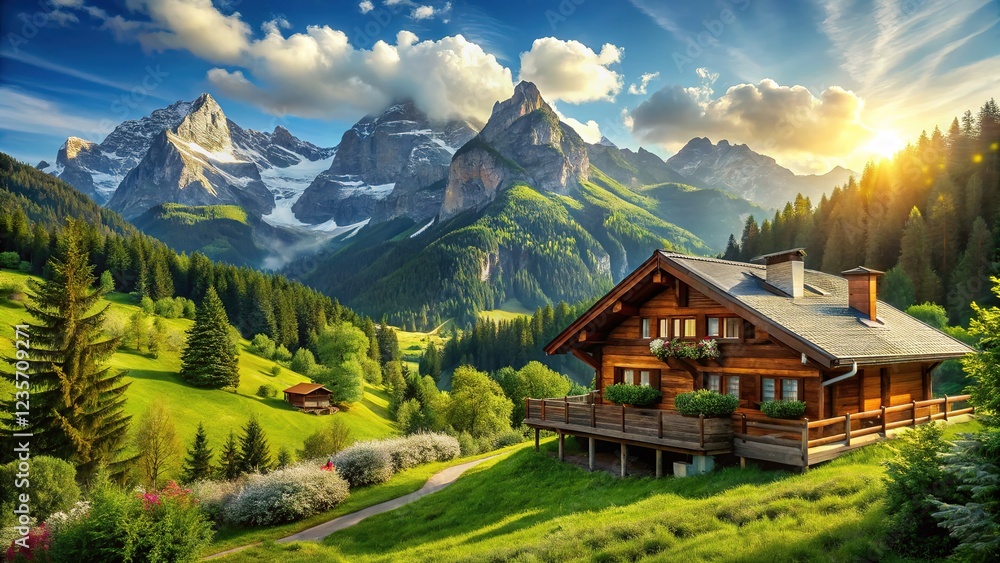 Breathtaking mountain views from your chalet getaway. Breathtaking mountain views from your chalet getaway.