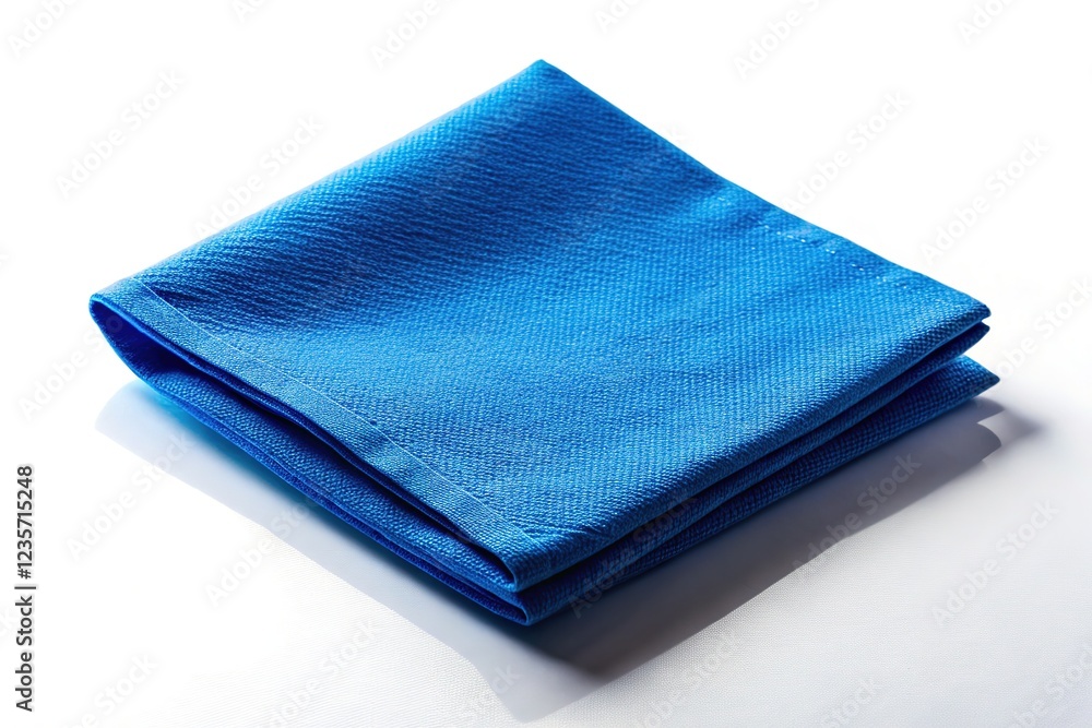 High-quality image of a blue napkin, transparent backdrop. High-quality image of a blue napkin, transparent backdrop.