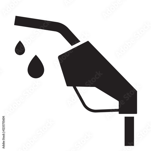Fuel icon in glyph style