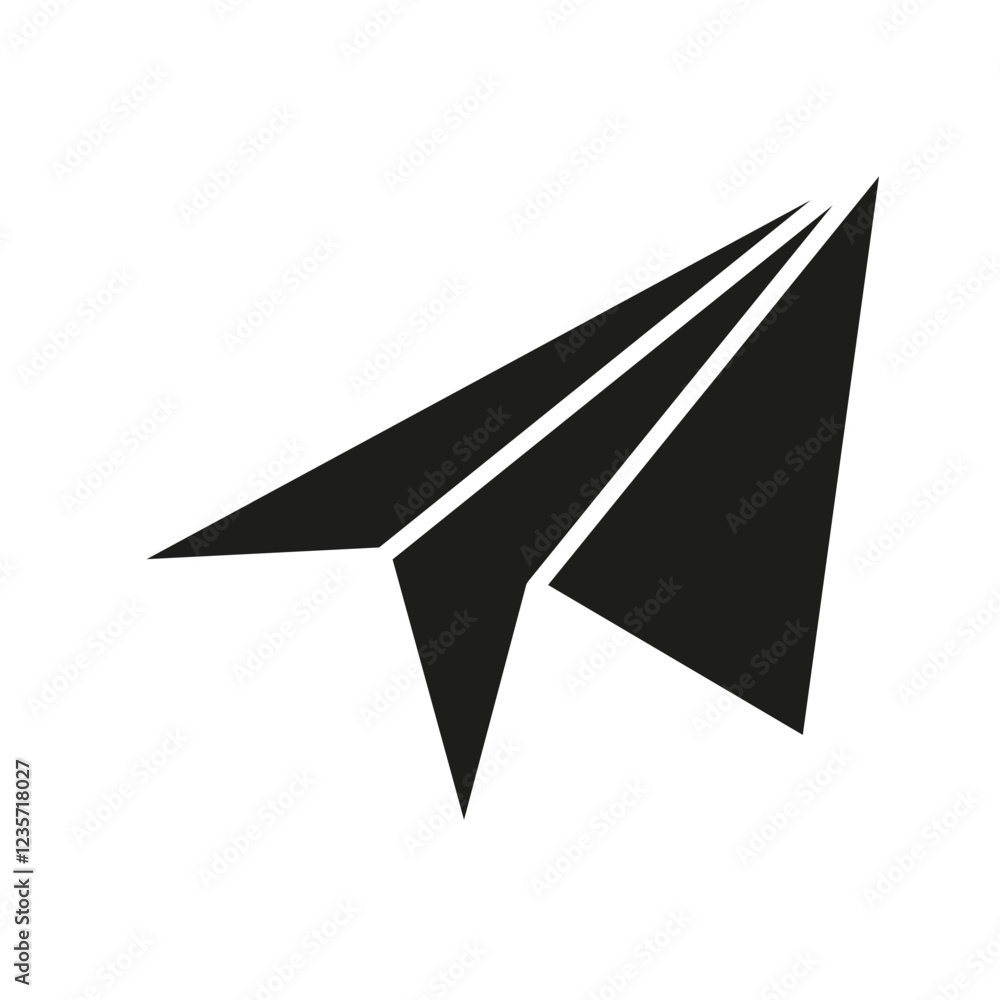 Letter icon in glyph style Letter icon in glyph style