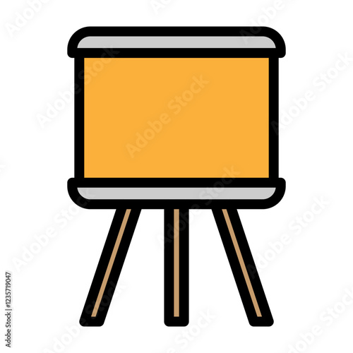 Presentation Board Vector Filled Icon Design