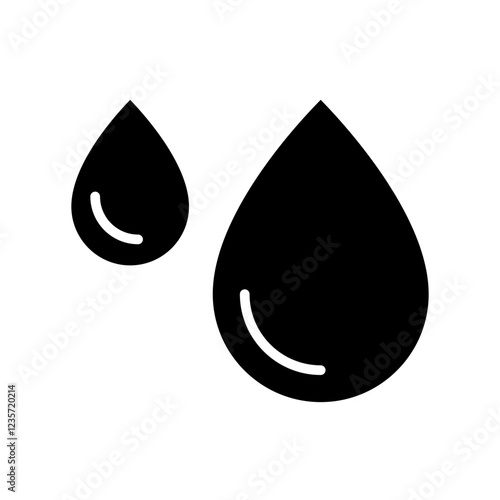 Blood icon in glyph style