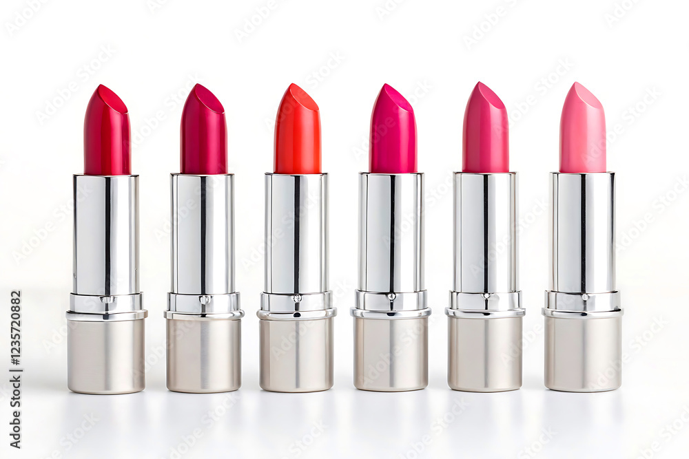 Row of Lipsticks - Various Shades and Finishes Row of Lipsticks - Various Shades and Finishes