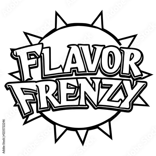 Flavor Frenzy typography t shirt