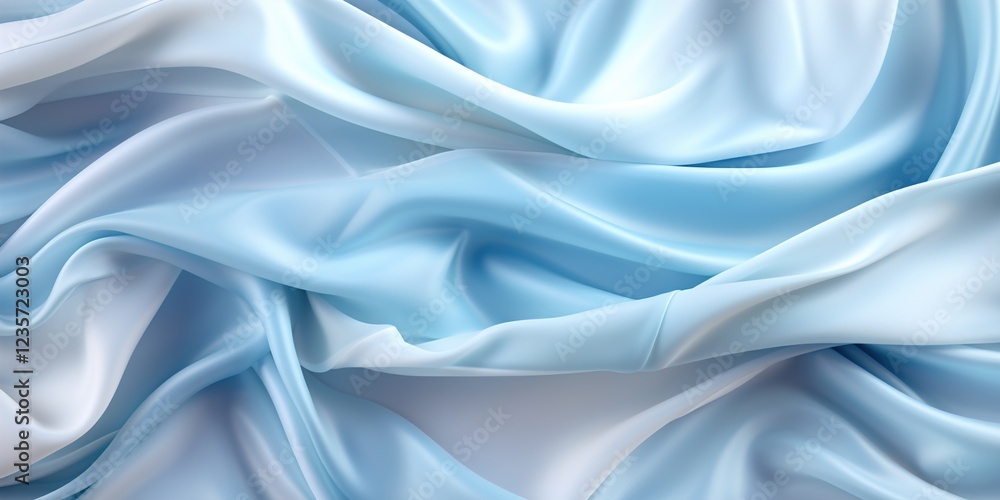 Obraz premium blue silk background