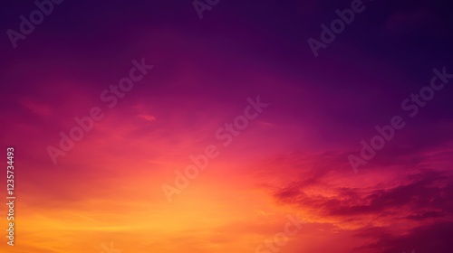 A vibrant orange sunset illuminates the mountain peaks, while a starry sky stretches above in serene beauty background