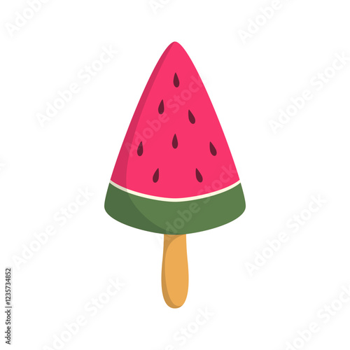 Watercolor Ice Cream Illustration