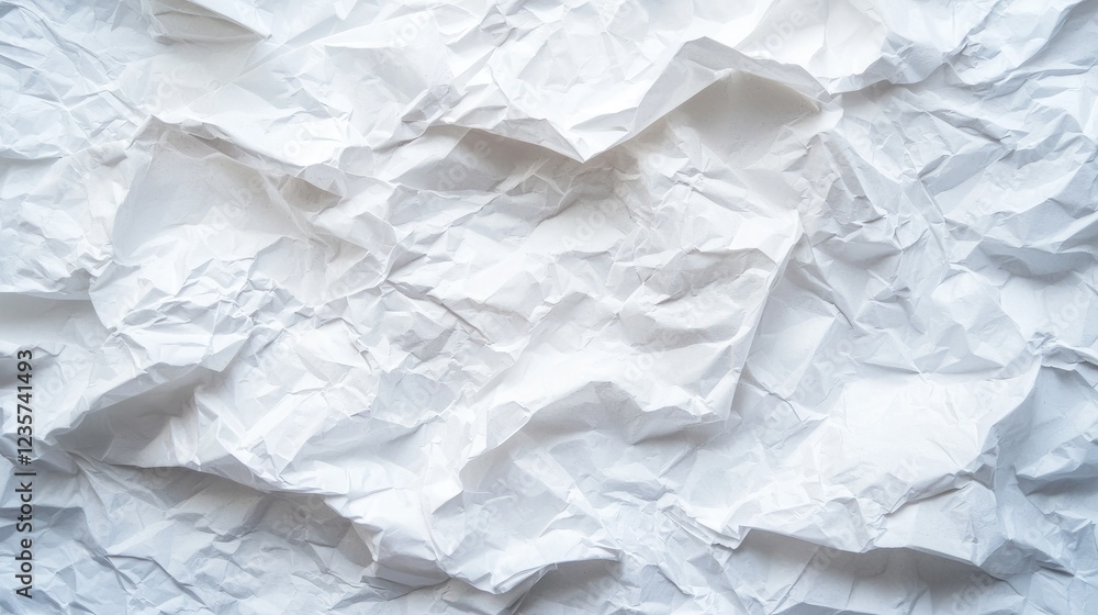 Obraz premium Crumpled white paper texture background (5)