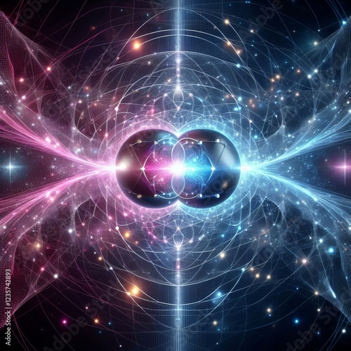 Quantum Entanglement electric blue bla